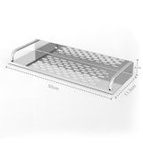 thumbnail of Intirilife Duschablage aus Edelstahl mit 50 x 13 cm - Duschkorb Duschregal Badregal mit praktischen Ablaufrinnen zum Bohren für Bad und Küche