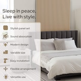 thumbnail of Arebos Quercia Pannelli Acustici 120x60 cm, set da 4, effetto legno, facili da montare e tagliare, design moderno per pareti e soffitti.