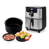 thumbnail of PRINCESS Aerofreidora digital Deluxe, 4.5 L, 1500W, Rango de temperatura: 80-200 °C, Función de temporizador, Panel de control: digital y Pantalla LED