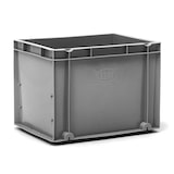 thumbnail of Caja Plástica Eurobox 26 litros Gris Cerrada 30 x 40 x 30 cm