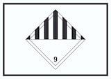 thumbnail of Schild verschiedene Gefahren Symbol Stoffe Material miscellaneous A5 (148x210mm)