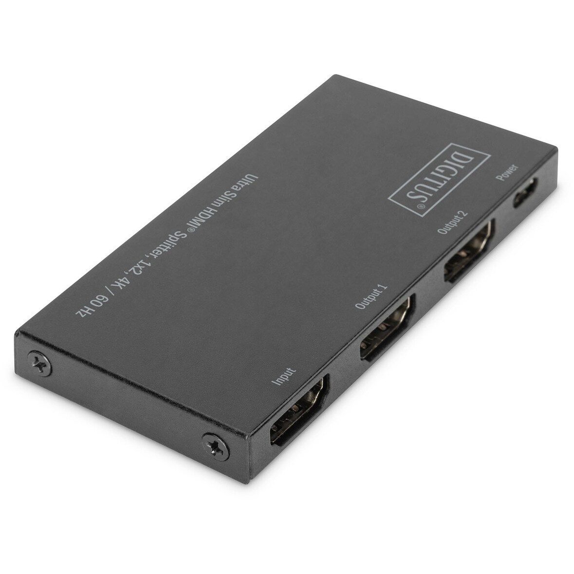 DIGITUS Ultra Slim HDMI Splitter 1x2 4K/60Hz Micro USB Power