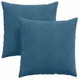 thumbnail of vidaXL Sofakissen 2 pcs Blau 60 x 60 cm Cordstoff