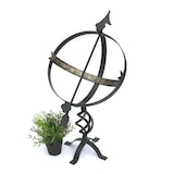 thumbnail of DanDiBo Sonnenuhr Garten Groß Metall Schwarz Schmiedeeisen Deko Wetterfest 70 cm Gartenuhr Uhr