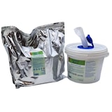 thumbnail of Medical Desinfektionstücher im Spendereimer, 120 Tücher., alkoholfrei, sofort einsatzbereite Tücher, ideal zur schnellen Flächendesinfektion