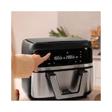 thumbnail of Cecotec Cecofry Dual 9000 Sencillo 9 L Independiente 2850 W Freidora de aire caliente Negro, Acero inoxidable