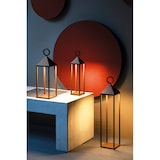 thumbnail of Lanterna moderna Pic Nic a led da 2,2W IP54 ricaricabile e dimmerabile h. 47cm corten