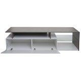thumbnail of TV-Rack HWC-L35, Lowboard Fernsehtisch Sideboard TV-Schrank Kommode, Holz 47x170x40cm Staufach, Beton-Optik weiß