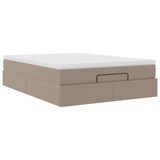 thumbnail of vidaXL Ottoman-Bett mit Matratze Cappuccino-Braun 140x190cm Kunstleder