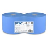 thumbnail of Industriepapierrolle Funny - 2-lagig - blau - 2 Rollen - 26 x 33 cm
