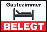thumbnail of Gästezimmer BELEGT Schild  Zimmer BELEGT A5 (148x210mm)