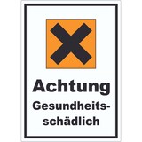 thumbnail of Aufkleber Gefahrensymbol Gesundheitsschädlich Kreuz A0 (841x1189mm)