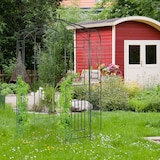 thumbnail of Relaxdays Rosenpavillon Metall, Rankhilfe für Kletterpflanzen, Garten, dekorativer Rankpavillon, HBT 250x160x160cm, grün