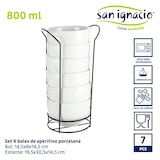 thumbnail of San Ignacio VESSIA - Witte aperitiefschalen met zwart planchet 800ML