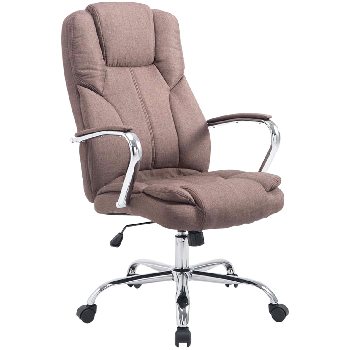 Bürostuhl XXL Xanthos Stoff braun