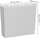 thumbnail of vidaXL Pflanzkübel mit herausnehmbaren Einsatz Anthrazit 12/44 L PP