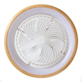 thumbnail of DUPI Ventilador Plafon de Techo con Luz Led GIRATORIO, función oscilante 360º. 6 Velocidades, color de luz regulable. Mando a distancia. (Haya)