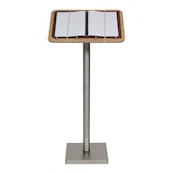 thumbnail of Securit® Menüständer, Set - Knöpfe und elastische Bänder inkl. - Anzeige von Menükarten/Infos nach Wahl