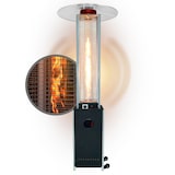 thumbnail of APANA Gasheizer 12,5 kW Bellamente Cristal praktischer Gasheizstrahler für Terrasse Garten Balkon mit Umkippsicherung & Abschaltautomatik in schwarz