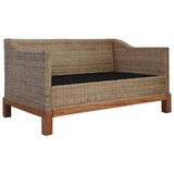 thumbnail of vidaXL 2-Sitzer-Sofa mit Auflagen Natur Rattan