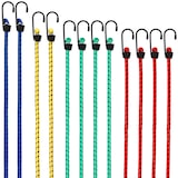 thumbnail of MONZANA® 12x Spanngummi Set Metallhaken 4 Größen 30-95 cm Gepäckspanner Expander