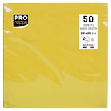 thumbnail of Pronappe SV622024I 16x Packung mit 50 Cocktail-Servietten, mikrogeprägt, Tissue, 2-lagig - 20x20cm - Gelb