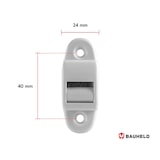 thumbnail of BAUHELD Rollladen Gurtführung 14mm Rolle Weiß 5 Stück