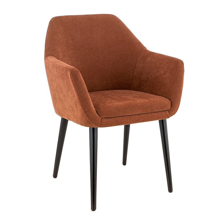 Lot de 2 chaises Tess terra cotta, France Mobilier chr