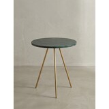 thumbnail of Beistelltisch Echter Marmor Grün 38x38x44cm Anstelltisch Metall Gold, Kleiner Dreibein Sofatisch Rund, Wohnzimmertisch Couch Modern, Couchtisch
