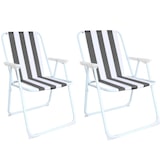 thumbnail of 2er Set Klappbarer stuhl Gartenstuhl Festivalstuhl Angelstuhl anthrazit