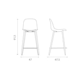 thumbnail of Frida - Hocker aus weißem Polypropylen - 2er-Set