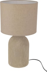 thumbnail of WellHome - Tischlampe E14 40W aus Ton 15x25x45,5 cm in Sandfarbe