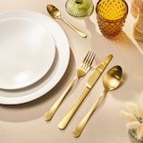 thumbnail of Amefa - Doos Met 12 Koffielepels Uit Roestvrij Staal, 14,4 Cm - 2,5 Mm, Austin, Goudkleurig