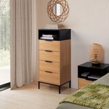 thumbnail of Commode haute Nieve 4 tiroirs couleur Chêne