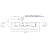 thumbnail of Bachmann UNIVERSAL Steckdosenleiste 3x Steckdose 1x Custom Module (922.0111)
