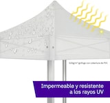 thumbnail of Tenda Pavilhão Dobrável Profissional 4x4m | Alumínio Hexagonal 50x50x2 mm | Teto PVC 520g/m² Reação ao Fogo M2 | Branco