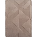 thumbnail of Teppich Waschbar Geometrisch Modern Esszimmer Flur Beige 200x290 cm OEKO-TEX Fußbodenheizung geeignet Gekettelt – LAVAREDO von Kadima Design