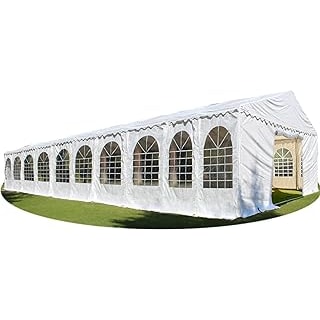 Solycarpa carpa 8X20 XXL PVC blanca con ventanas