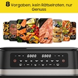 thumbnail of 11L XXL Heißluftfritteuse, 2950W, Sichtfenster, Doppelkammer mit Trennwand, LED-Touch, 8-in-1, Spülmaschinenfest