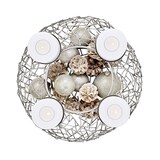 thumbnail of Adventskranz Milano, Edelstahl glänzend vernickelt, Durchmesser 34 cm