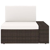 thumbnail of 4-tlg. Garten-Lounge-Set mit Kissen Braun Poly Rattan
