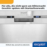 thumbnail of Exquisit Geschirrspüler EGSP9313-EF-030E inox | Spülmaschine 60 cm | ECO-Modus | Maßgedecke: 13 | Startzeitvorwahl | Unterbaugerät