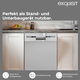 thumbnail of Exquisit PLUS Geschirrspüler 45 cm, Unterbaufähig, 9 Maßgedecke, 9 Liter, ECO-Programm, Startzeitvorwahl, GSP59309-030E silber