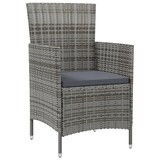 thumbnail of Helloshop26 - Conjunto de comedor de jardín de 3 piezas y cojines en resina tejida gris 02_0014761