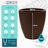 thumbnail of WellHome - Blumentopf "Accord Collection", Ø60cm, bronzefarben