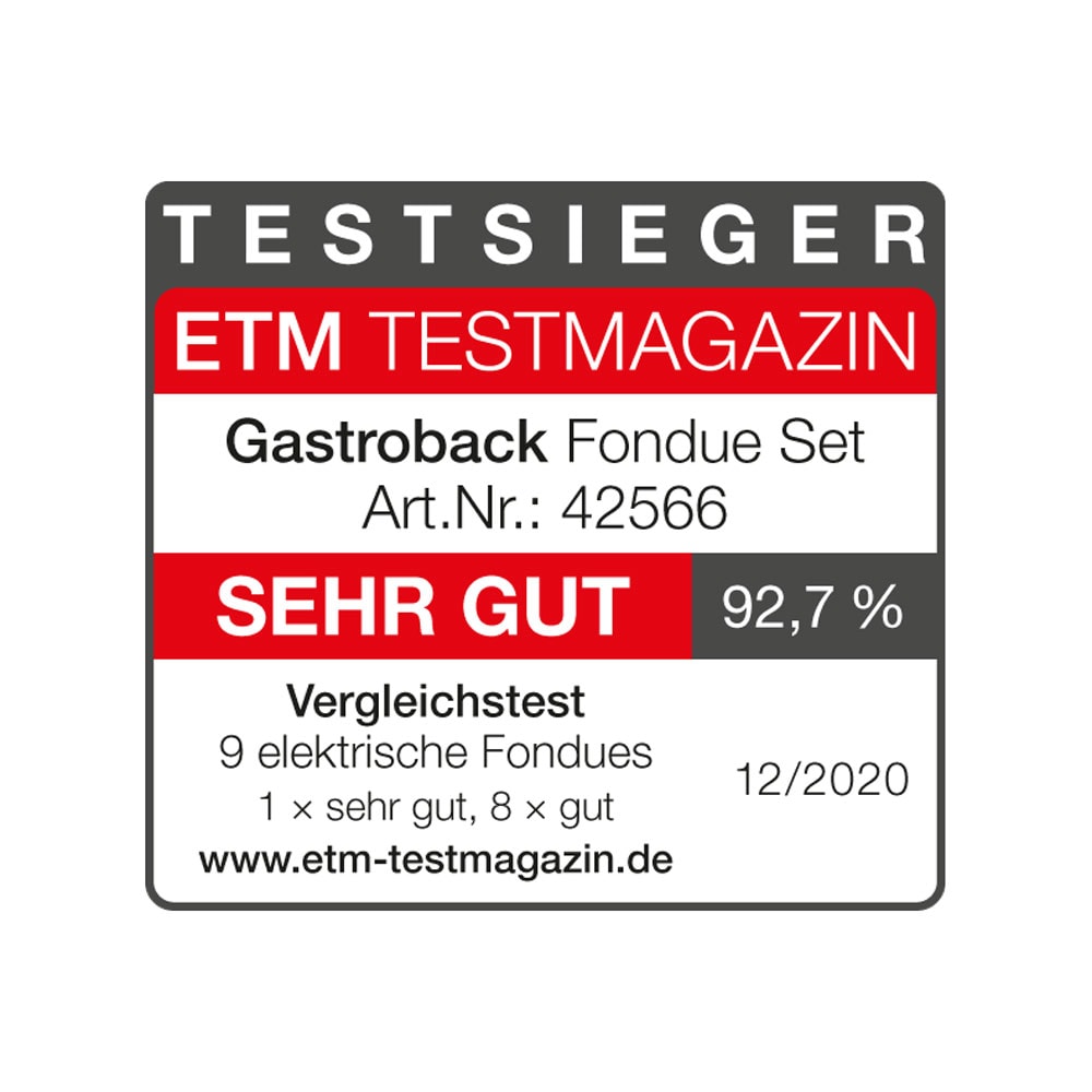 Gastroback Fondue Set Artikel-Nr.: 42566 - Einfach drehen statt herumreichen!