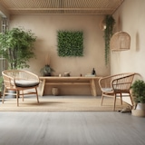 thumbnail of Bonerva | Jardín Vertical Artificial Halepensis | Pack 4 Piezas 50x50cm (1m²)| Planta artificial decoración oficina, hotel, restaurante | MAL1212