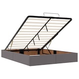 thumbnail of vidaXL Ottoman-Bett mit Matratzen & LEDs Grau 140x190 cm Kunstleder
