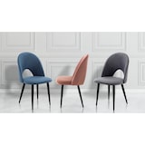 thumbnail of Oreste Luchetta Set 4 Sedie BOUNTY BLUE in tessuto effetto velluto H.87 L.48 P.54 cm Blu