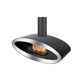 thumbnail of MERU TUBE – Hängender rotierender Biokamin – Schwarz/Edelstahl
